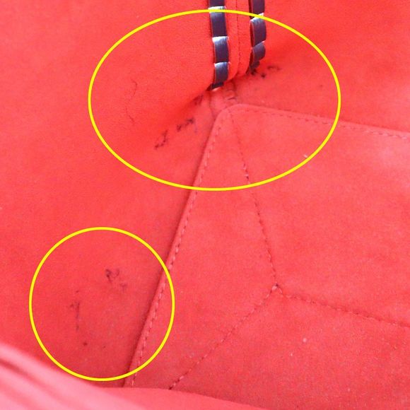 Louis Vuitton LockMe Hippo Shoulder Bag Grain Calf Leather Marine Rouge Navy - Picture 15 of 16